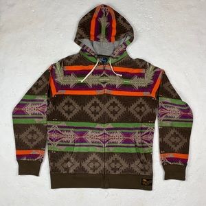 VINTAGE 90s LIMITED EDITION POLO Ralph Lauren Serape Navajo Beacon Aztec  Hoodie